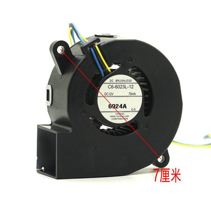 Projector blower C6-6023L-12 DC 12V 70mA 60x23MM Projetor Blower cooling fan