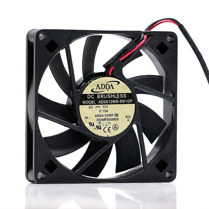 ADDA ad0812mb-d91gp 8cm 8015 12V 0.15A chassis ultra thin mute cooling fan