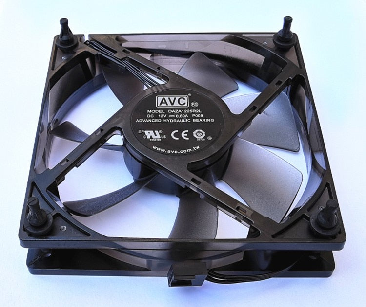 DAZA1225R2L For Lenovo AVC 12025 12cm Fan 4-Wire pwm fan Temperature 12V 0.60A Red LED cooling fan