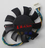 MAGIC MGT5012XR-W10 DC12V 0.19A 4Lines Diameter 45MM Pitch 39MM Pwm  Graphics Video Card Cooling Fan