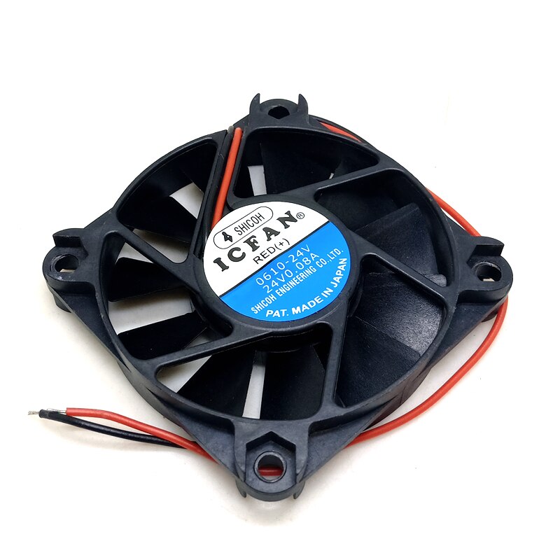 10pcs  Icfan 0610-24v  6010 24V 0.08A Dual Ball Ultra Thin Mute Fan 6cm Frequency Converter Cooling Fan