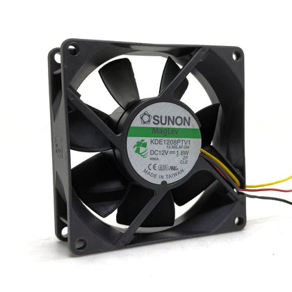 KDE1208PTV1 8025 12V 3-wire CPU Computer Power Supply Cases Cooling Fan 8CM Ultra-quiet fan