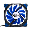 100pcs Cooling Fan 120mm Blue LED Fan 120X120X25mm DC 12V 0.14A 900RPM Silent Quiet Solar Eclipse Chassis Cooling Fan