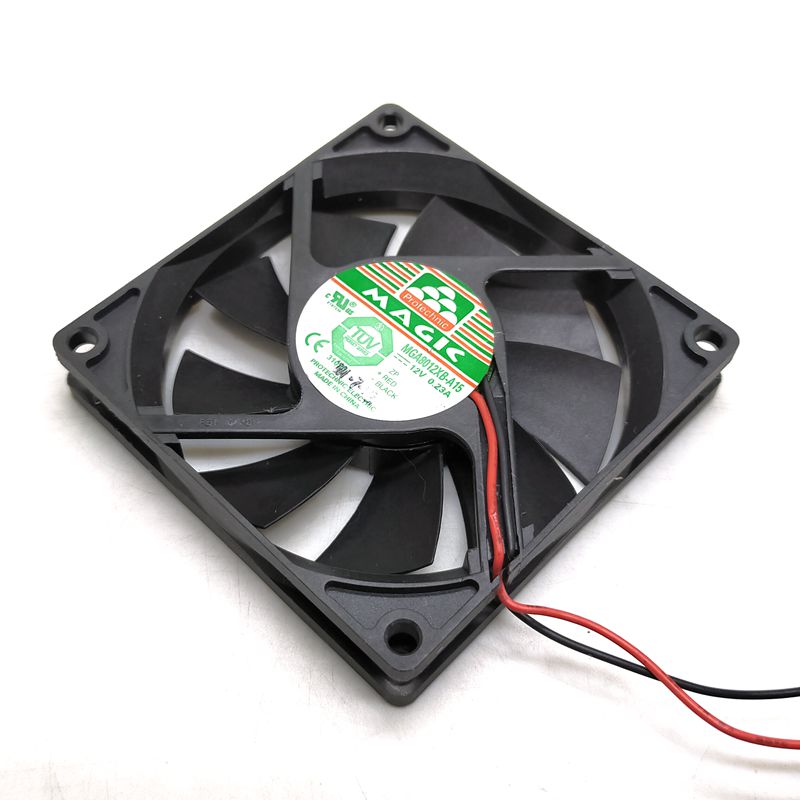 8015 12V Two-Wire CPU Power Supply Cases Cooling Fan 8CM MGA8012XB-A15 Ultra-Quiet