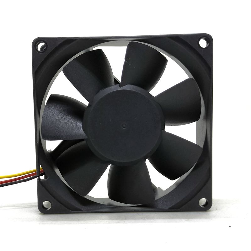 KDE1208PTV1 8025 12V 3-wire CPU Computer Power Supply Cases Cooling Fan 8CM Ultra-quiet fan