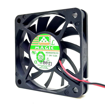 60mm 10mm Slim Radiator Cooler  Yongli 6010 Fan mga6024yb-o10 DC 24V 6cm Violent Large Volume DC Cooling Fan 60X60X10mm