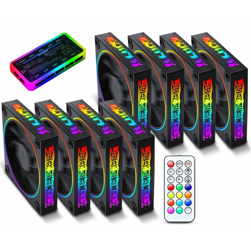 RGB cooling Fan 12cm computer fan 120mm Case Fan Computer cpu RGB speed color Control Support
