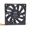 70mm Computer Fan  Cooler Master A7015-30RB-3AN-F1 DF0701512RFMN E255988-CF DC12V 0.22A 3Pin 3Wire 70x70x15mm Cooling Fan