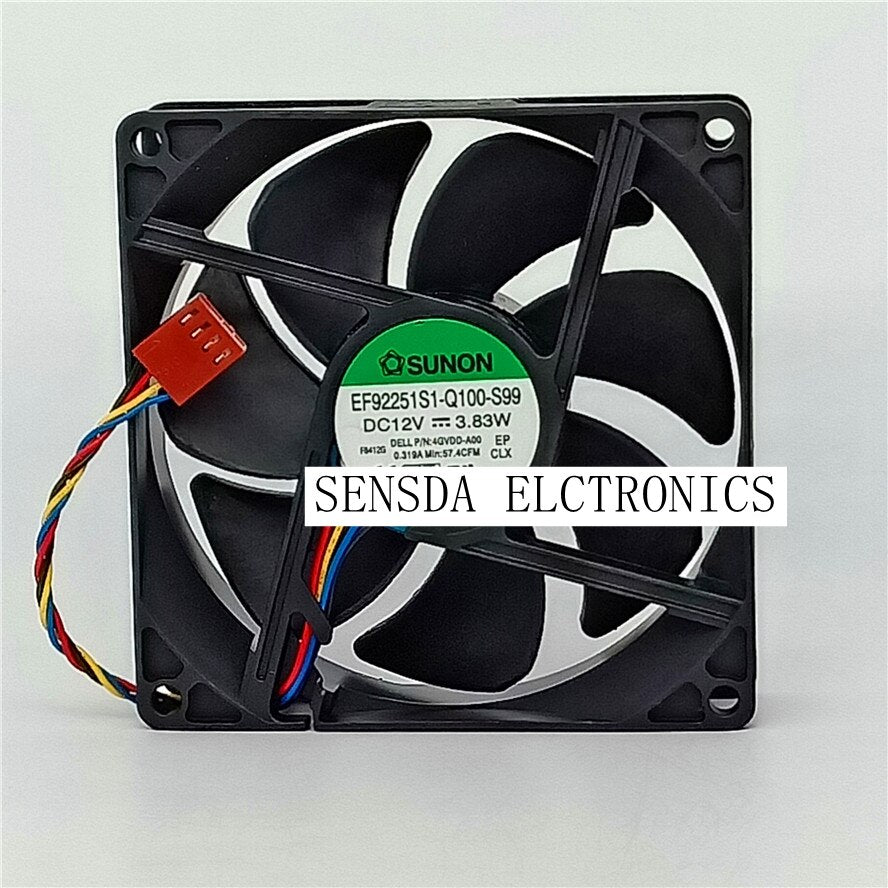 Sunon   EF92251S1-Q100-S99 9225 Dc 12v 3.83w EF92251S1-Q000-S9A 90x25mm 90mm CPU Heat Sinks Cooler COOLING  Fan