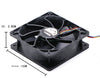 Nidec V12E12BS2B5-07 A021 12038 12cm 12V 3.0A Server Violence cooling Fan