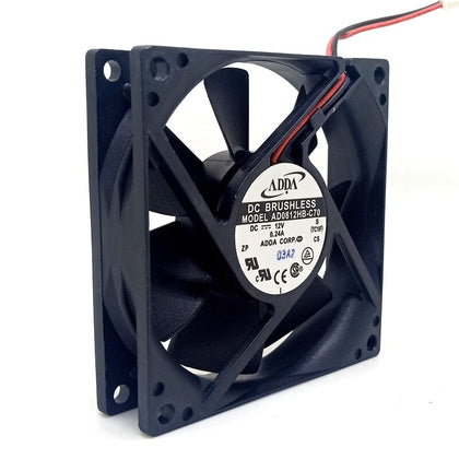 AD0812HB-C70 ADDA 8020 12V dual ball power fan chassis cooling fan mute 8cm