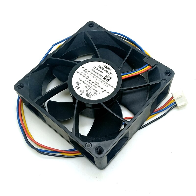 NMB 8025 12V 3110FB-04W-B76 dual  ball  4-pin fan 8cm server cooling fan
