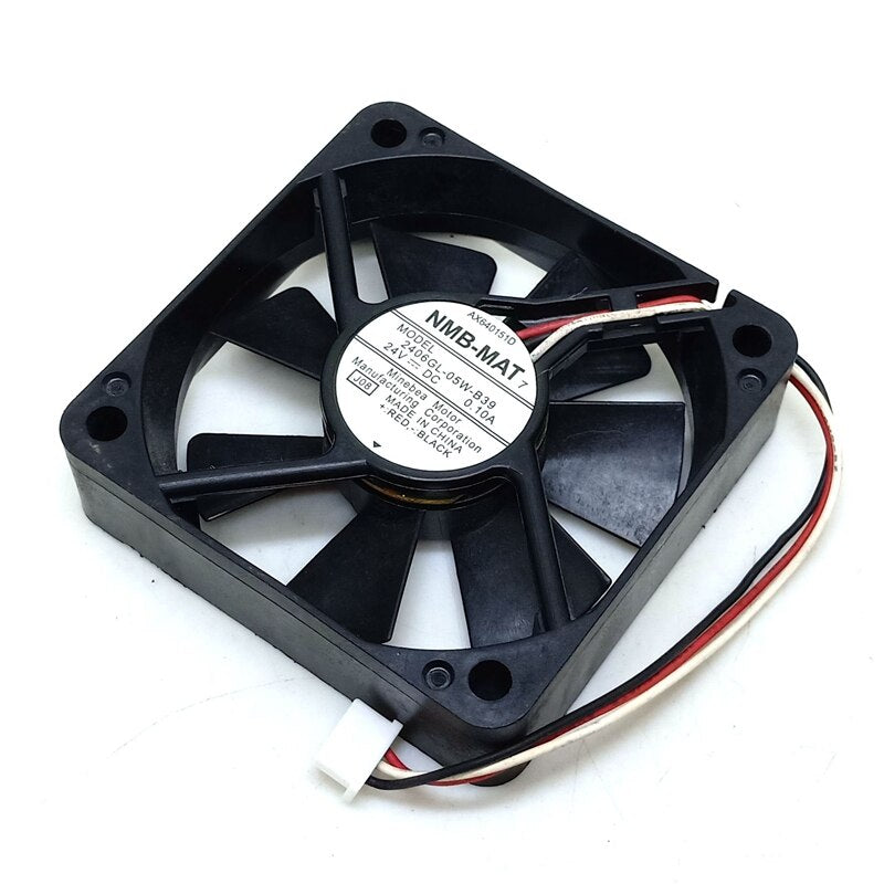 NMB 2406GL-05W-B39 60mm cooling fan 6015 24V 0.08A 3-wire double ball cooling fan