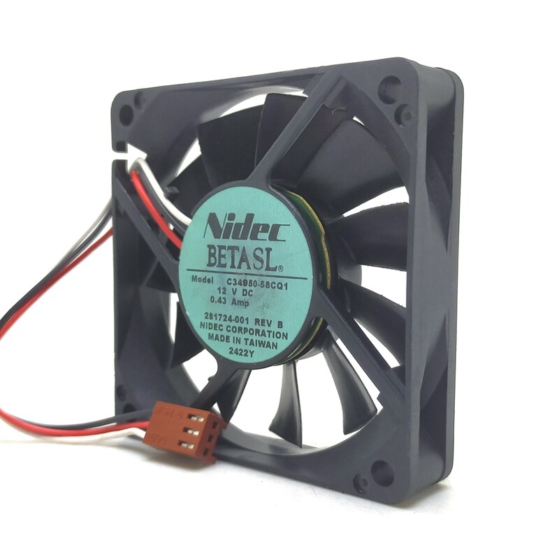 C34950-58CQ1 7015 70mm Fan 7cm Dual Ball Large Air Volume 3-wire Speed Measurement FG Computer Case CPU Mainboard Cooling Fan