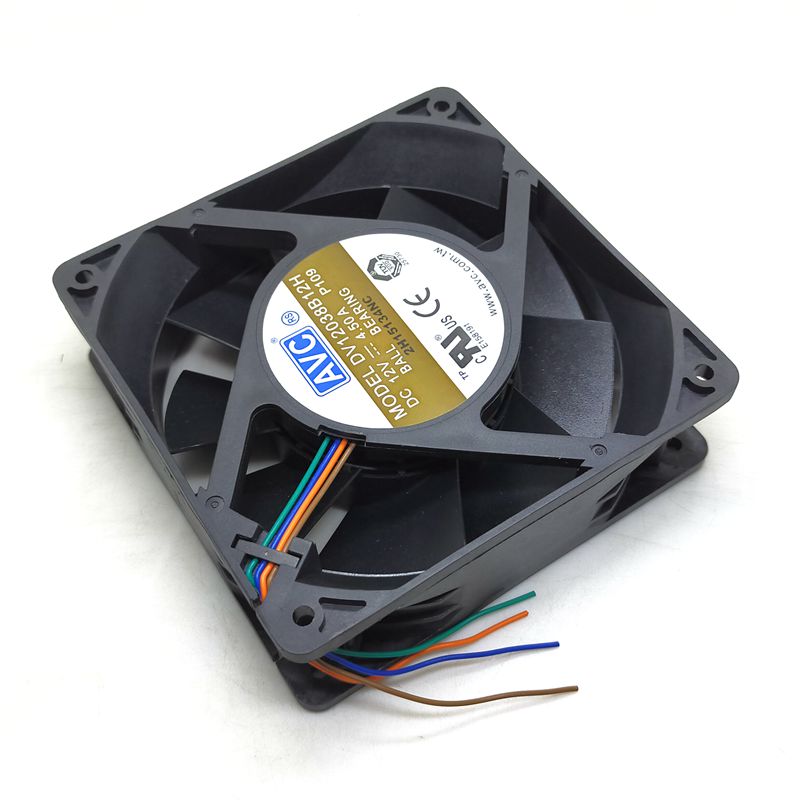 12038 12V 4-wire Ultra-violent Charge Chassis Fan 12CM DV12038B12H Max Airflow Rate SXDOOL