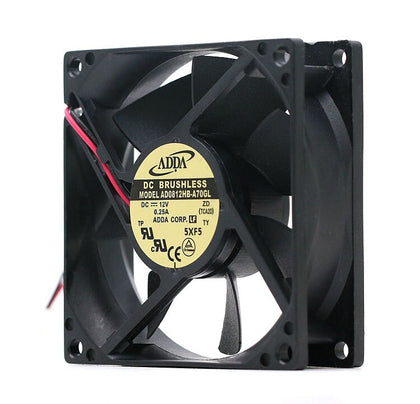 ADDA AD0812HB-A70GL 12V DC 80x80x25mm Brushless Cooling Fan - product photo 2