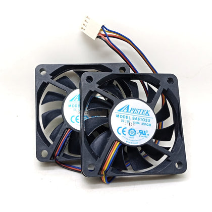 For APISTEK 6cm 6010 SA6102U Ultra-thin Display Card PWM cooling Fan