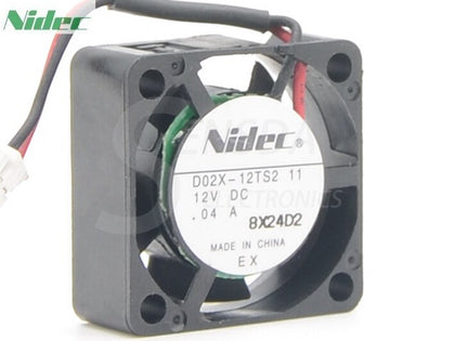Ultra Quiet Fan  Nidec D02X-12TS2 12V 0.04A 2510 2.5CM Small Micro Mini Cooling Fan