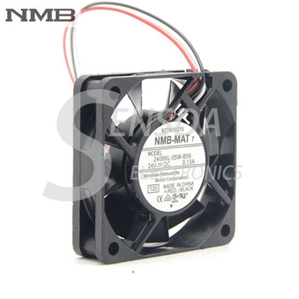 NMB 2406KL-05W-B59 Dc  24V 0.13A 6cm  6015 60*60*15 MM 3 Wires Converter Cooling Fan