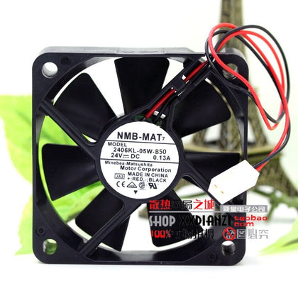NMB 2406KL-05W-B50 24V DC 60x60x15mm Brushless Cooling Fan - product photo 2