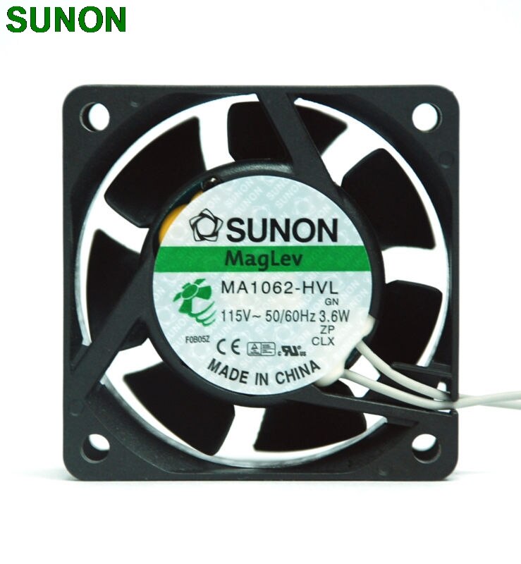 Sunon Maglev MA1062-HVL 6CM 6025 AC 115V  3.6W 60*60*25mm Axial Cooling Fan