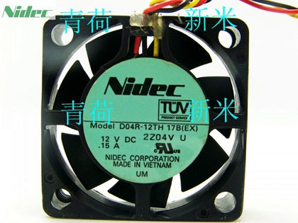 Nidec D04R-12TH 17B (EX) 4cm 40mm 4015 Hydraulic Cooling Fans 12V 0.15A