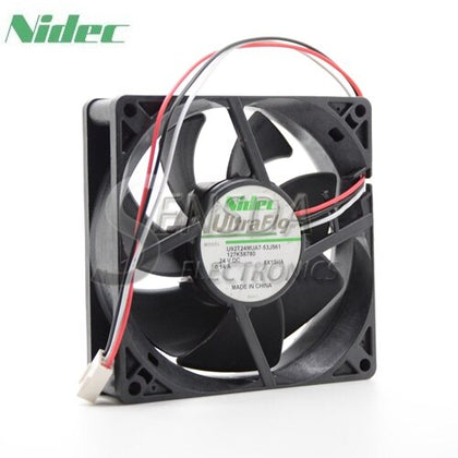 Nidec U92T24MUA7-53J561 9025 9225 24V DC 0.14A Three Wire Server Inverter Fan