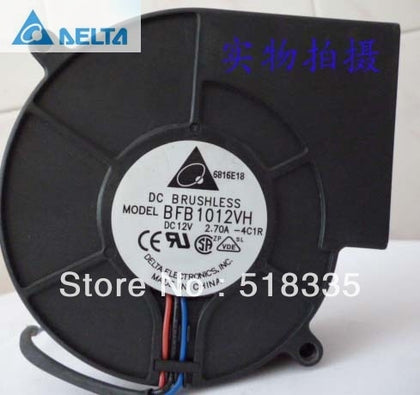 Delta BFB1012VH  9CM 9733 12V 2.70A 3-wire 3P Server Inverter Cooling Fan Turbo Blowers