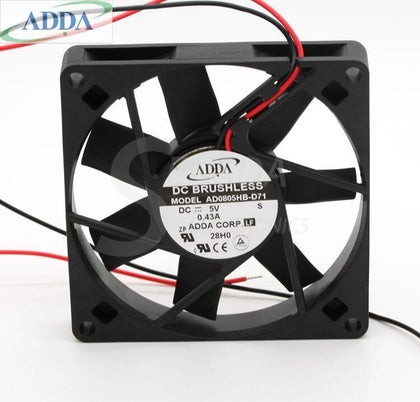 ADDA AD0805HB-D71 8015 80mm 8cm DC 5V 0.43A Chassis Power Silent Quiet Computer Case Cooling Fans