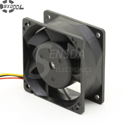 SXDOOL FBA06A12V 6025 60mm 6cm DC 12V 0.3A 3-wire -pin Server Case Axial Cooling Fans Blower