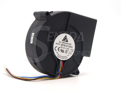 BFB1012EH 9733 12V 2.94A 9cm 3/4wire Double Ball Air Fan Centrifugal Turbine Blower 9cm 3/4wire