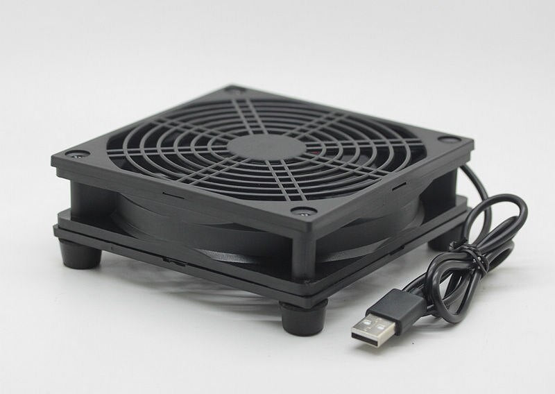 Router Cooling Fan DIY PC Cooler TV Box Wireless  Silent Quiet DC 5V USB power 120mm fan