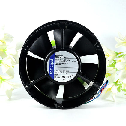 5pcs/lot  PAPST 6224 N/17HAU 6224N/17HAU DC 24V 1.25A 172x172x51mm Server Round Fan