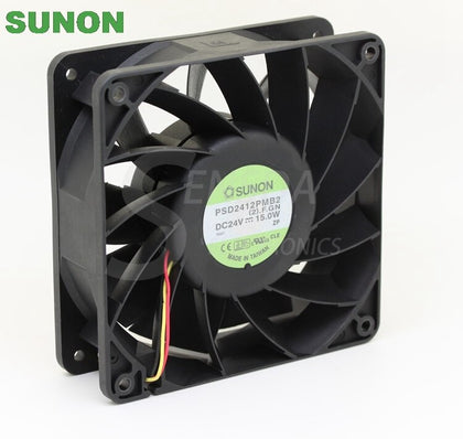 Sunon PSD2412PMB2 24V 15.0W Cpu Cooler Heatsink Axial Cooling Fan 12038 120x120x38mm 12cm