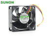 Sunon Fan KDE2406PTB3 6CM 6*6 60*60*25MM  6025 24V 2.4W Axial Cooling Cooler