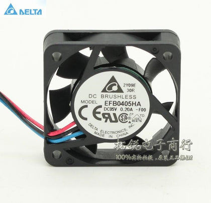 Delta EFB0405HA 4010 4cm 40mm 40*40*10MM  DC 5V 0.20A Three Wire Speed Cooling Fan