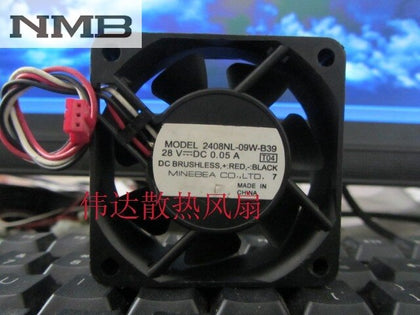 NMB 2408NL-09W-B39 28V 0.05A 6CM 6020 60 * 60 * 20 3 -wire Fan