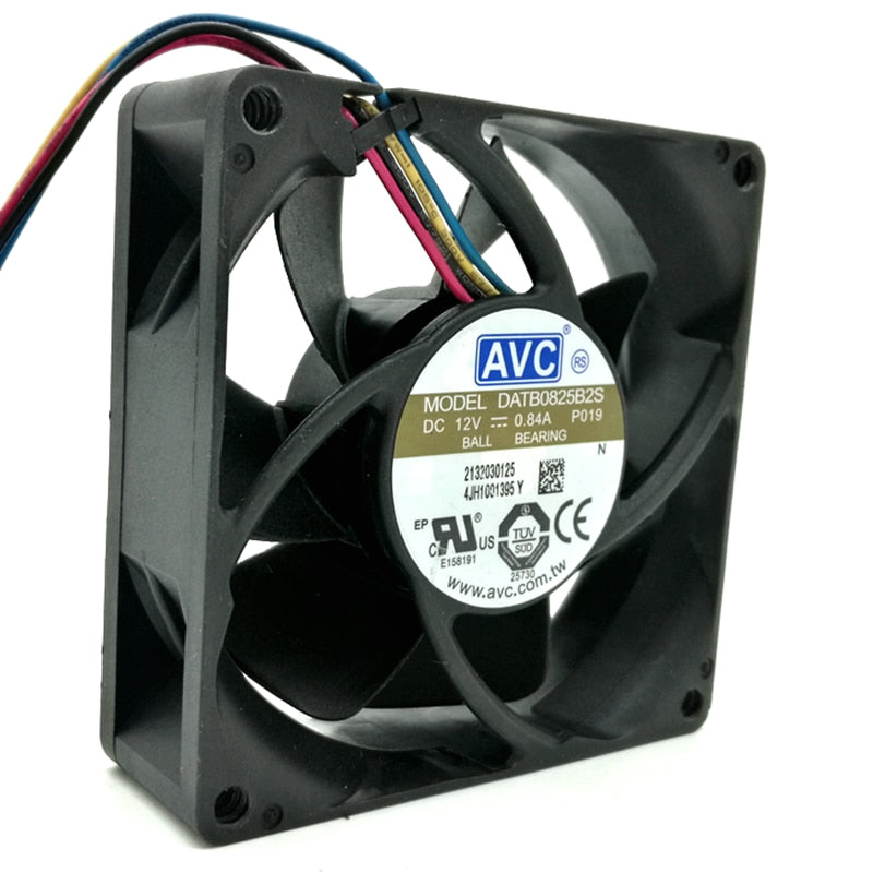 80mm fan For AVC DATB0825B2S 8025 DC 12V 0.84A PWM speed winds cooling fan