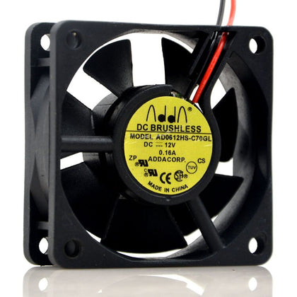 ADDA AD0612HS-C70GL 6020 6CM 60*60*20mm 2 Wires Computer Cooling Fan DC 12V 0.16A