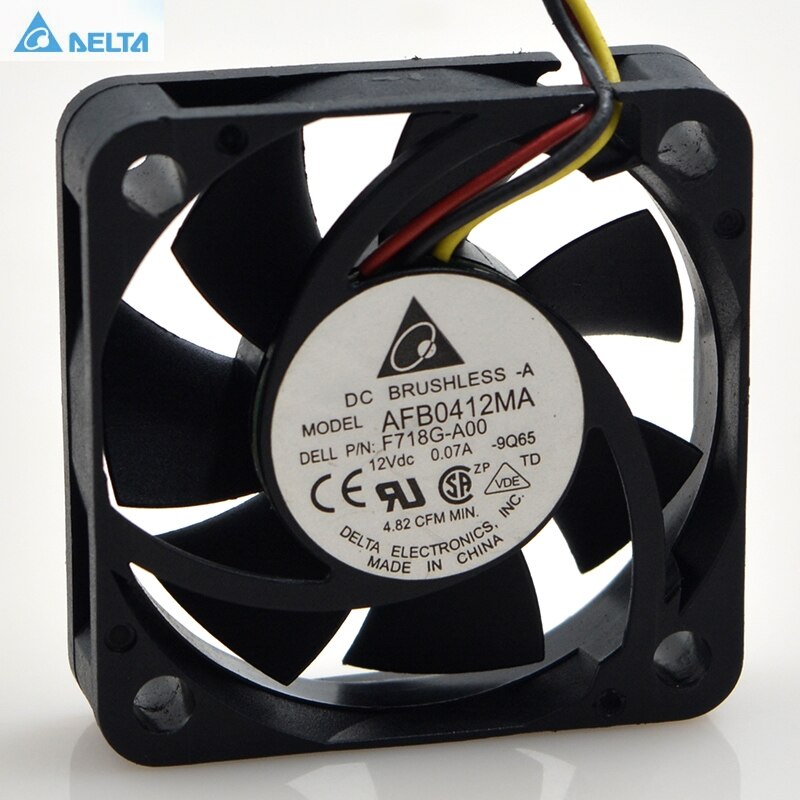 Delta AFB0412MA  4cm 4010 40*40*10mm 12V 0.10A Dual Ball Mute Cooling Fan