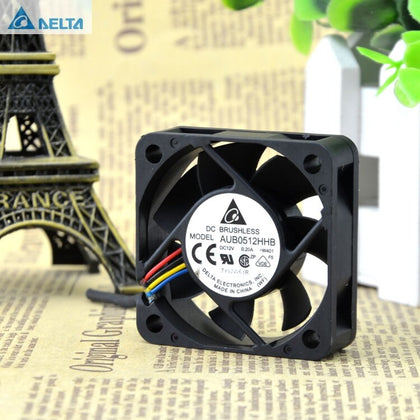 2pcs  Delta  AUB0512HHB DC12V 0.2A W401 5CM 5015 Server Cooling Fan 50x50x15mm Pwm 4Pin