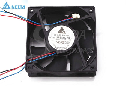 Delta AFB1212VHE 120mm 12cm DC 12V 0.90A 3-pin 3-wire Server Inverter Axial Blower Cooler Cooling Fan