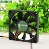 3pcs  Sunon 7010 7CM Maglev 12V 0.7W Quiet Fan Speed KDE1207PFV3-A 70x70x10mm