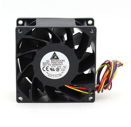 Delta TFB0812UHE -5H2L DC12V 2.34A 80x80x38mm Server Square Inverter Axial Cooling Fans