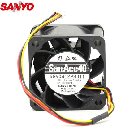 Sanyo 9GV0412P3J11 4028 4CM 0.60A PWM Speed Control Powerful Cooling Fan