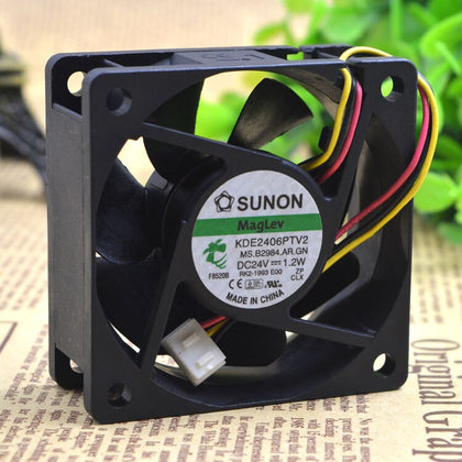 SUNON SUNON 60x60x25mm 24V DC 3-Wire Axial Cooling Fan