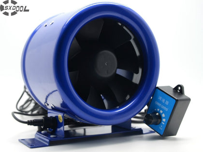 SE-150 Duct Fan w/Speed Controller Exhaust Blower Six Inch High Pressure Powerful Exhaust Fan Tool