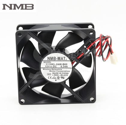 NMB 3110KL-04W-B60 8025 80mm 8cm DC 12V 0.34A Computer Case Cpu Server Inverter Axial Cooling Fans Blower