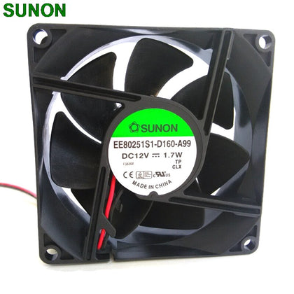 Sunon EE80251S1-D160-A99 80*80*25mm DC12V 1.7W Silent 80mm Cooling Fan Dc Brushless