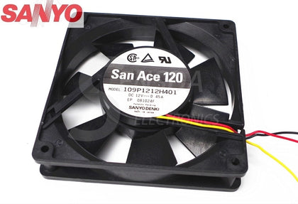 Sanyo 12025 109P1212H401 12V 0.45A  Sun Server Inverter Axial Cooler Chassic Case Cooling Fans